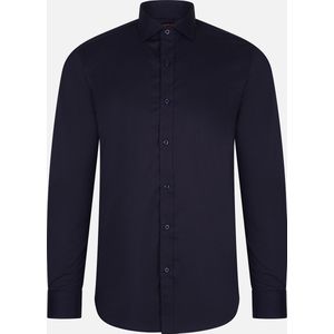 Navy Slim Fit Overhemd Heren