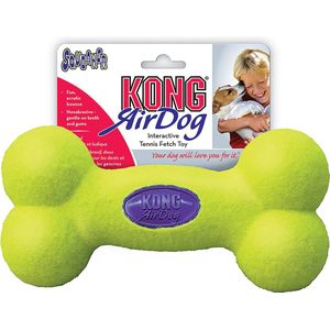 Kong Air Bone Medium 1 St - Piepend Speelgoed - 12 cm x 130 mm x 44 mm - Groen