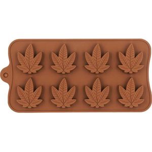Chocolade - ijsklontjes -cannabis - wietvorm - marihuana vorm