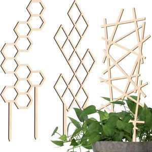 MKSS® Klimrek Planten - Plantensteunen voor Klimplanten - Wandrek voor Buiten - Nature - 14x41cm