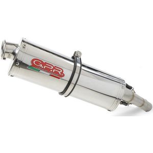 Gpr Exhaust Systems Trioval V-strom Dl 1000 17-19 Euro 4 Gehomologeerde Slip On Uitlaatdemper Zilver Homologated