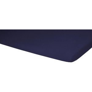 Polydaun - Hoeslaken - Splittopper - Jersey - 140/160 x 200/220 cm - Donkerblauw