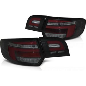 Achterlichten voor AUDI A3 8P 5D SPORTBACK 08-12 - LED ZWART