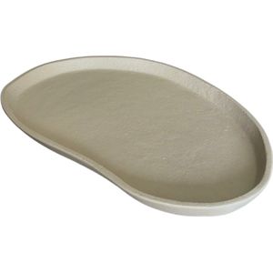 STILL - Schaal - Plateau - Organische vorm - Metaal - Beige - 35 cm