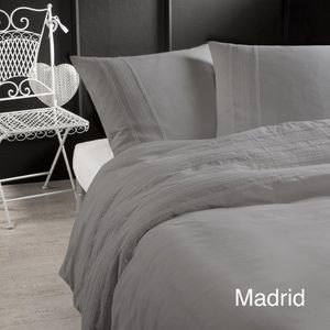 Papillon Madrid Dekbedovertrek - Tweepersoons - 200x200/220 cm - Grijs