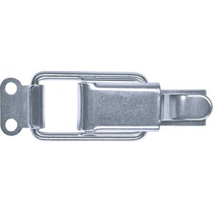 GOEBEL® - 50 x Spansluitingen Alu Aluminium 44 incl. Tegenhaak met RVS A2 beugel – Blindklinknagelgat 5,2 mm - 5577500244- Kistsluiting – Spansluiting - Premium kwaliteit - Inclusief Tegenstuk