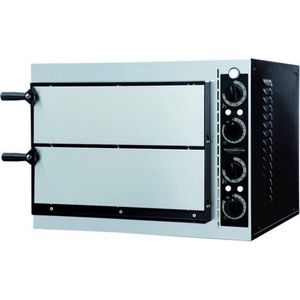 Horeca Pizzaoven, Dubbel, 2 X 1 pizza, Combisteel 7485.0005