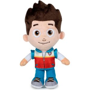 Ryder - Paw Patrol Pluche Knuffel 20 cm Rider [Marshall, Skye, Chase, Rubble, Rocky, Zuma, Liberty, Everest, Rex, Robo Hond Robo Dog Speelgoed Knuffeldier Knuffelhond voor kinderen jongens meisjes | Hond Pup Dog]