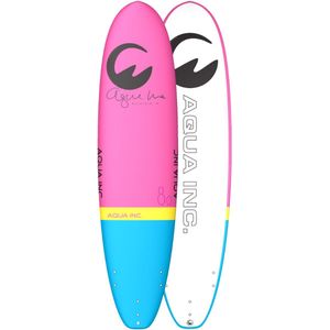 Aqua Inc. AROUNA Softtop Surfboard - 8'0"" x 24"" - Roze - Uitstekend voor Intermediaire Surfers - Veilige Soft PU Vinnen Inclusief