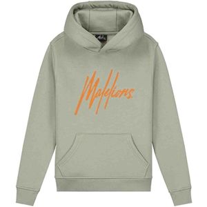 Malelions - Hoodie - Seagrass/orange - Maat 128