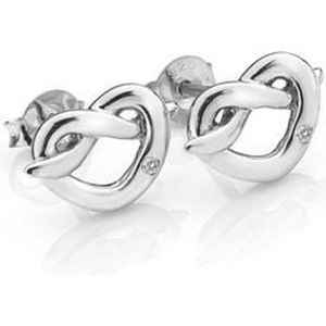 Infinity Heart Studs Silver