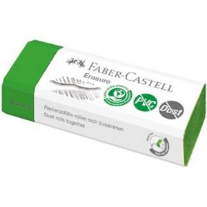 Faber-Castell gum - groen - PVC vrij - stofvrij - FC-187250