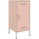 vidaXL - Dressoir - 36x39x79 - cm - staal - roze