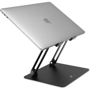 Laptopstandaard van aluminium - Black Beauty - EXTRA DUURZAAM - DUITSE - Notebookstandaard - Voor laptops van 10 tot 156 inch