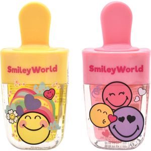 Smiley Lip Gloss Set - Aardbei & Ananas Smaken (2 Stuks)