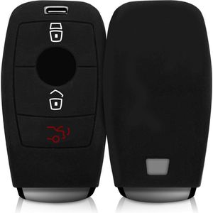 kwmobile autosleutel hoesje geschikt voor Mercedes Benz Smart Key autosleutel (alleen Keyless) - Autosleutel behuizing in zwart