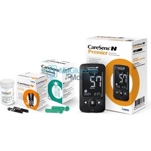 CareSens N Premier glucosemeter startpakket (Voordeelpakket) incl. 50 CareSens test strips & 100 CareSens lancetten