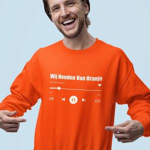 Oranje EK Trui Wij Houden Van Oranje Music Player MAAT XXL - Uniseks Feestkleding & Carnavalskleding