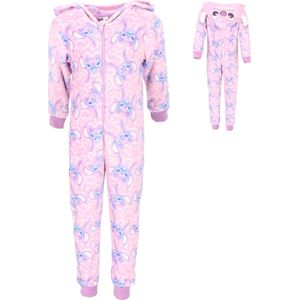 Lilo & Stitch Coral-Fleece Onesie - Kinderen - Angel - Roze - Maat 98/104