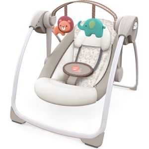 Draagbare Babyschommel - Beige met Comfort Recline en WhisperQuiet Technologie