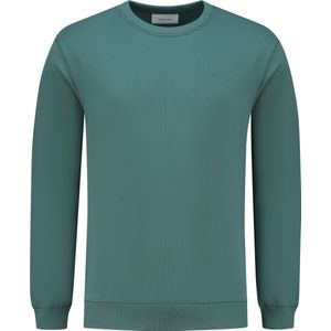 Purewhite - Heren Loose Fit Sweaters Crewneck LS - Faded Green - Maat XL