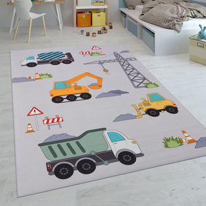 Paco Home Kindertapijt Laagpolige Vloerkleden Voor Kinderkamer Speelkleed Meerkleurig 80x150 cm