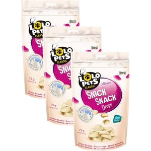 Lolo Pets Milk Drops For Dog 75 g - Hondensnacks - 3 x Melk
