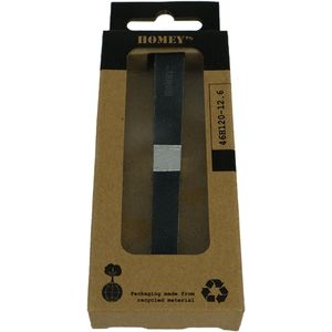 Homeys nagelvijl - 12cm - set van 6 - hout/zwart - duurzame verpakking