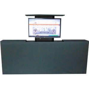 Los voetbord met TV lift - XL: TV's t/m 50 inch -  160 cm breed -  Antraciet