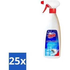 At Home - Clean - Anti Kalk Spray - Snel Resultaat & Reinigt Effectief - 750 ml - Bulkverpakking - 25 stuks