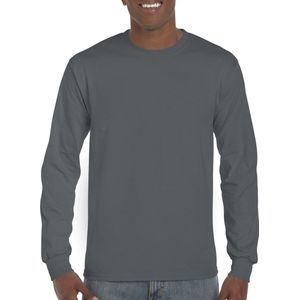 T-shirt met lange mouwen 'Ultra Cotton' Charcoal Grijs - XXL