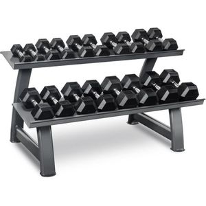 Titanium Strength TH20 | zeshoekige dumbbells | 2-20Kg + Rack