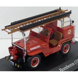 ATLAS Jeep CJ2A BOMBEROS ARGENTIA SERVICE VEHICLES 1946 schaalmodel 1:43