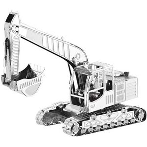 3D Puzzel metaal Graafmachine - Bouw - Schaalmodel - 14+ - Cadeau - Graven