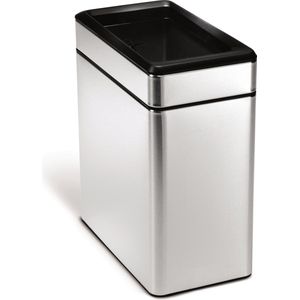 Simplehuman SH 006260 mat/RVS Rechthoekige prullenbak