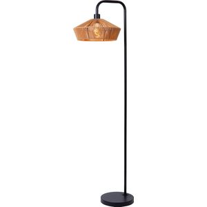 Lucide YUNKAI - Vloerlamp - Ø 40 cm - 1xE27 - Naturel