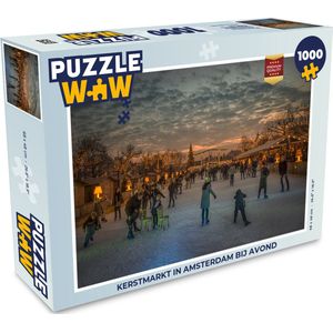 Puzzel Kerstmis - Kerst - Kerstverlichting - Legpuzzel - Puzzel 1000 stukjes volwassenen - Kerst - Cadeau - Kerstcadeau voor mannen, vrouwen en kinderen