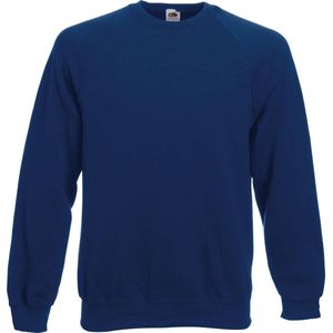 Fruit Of The Loom Kind/ Kinderen Unisex Raglan Mouwen Sweatshirt (Marine)