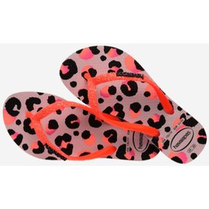 Havaianas KIDS SLIM GLITTER TRENDY - Zwart/Oranje - Maat 29/30 - Unisex Slippers