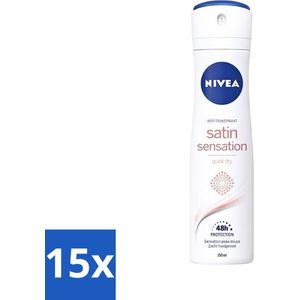 Nivea - Deodorant - Spray - Satin Sensation - 150 ml - Bulkverpakking - 15 stuks