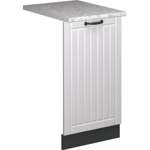 Vicco Fame-LineVoorpaneel vaatwasser – 45 cm , WB Antraciet Wit Landhuis , WB Antraciet