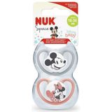 NUK Space Disney Baby fopspenen 2 st. set 18+ m