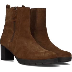 Gabor 073 Enkellaarsjes - Enkelboots met rits - Dames - Cognac - Maat 35,5