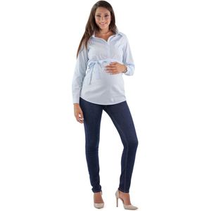 Mamsy - Milano - Basic zwangerschapsjeans - Slim fit - Blauw denim - S