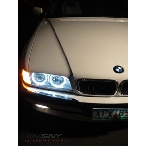 LED angel eyes BMW E38 complete set Bmw angel eyes ringen LED bmw E38 koplampen Led ringen