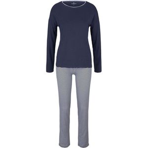 TOM TAILOR Florence Dames Pyjama - Blauw - Maat XL (42)