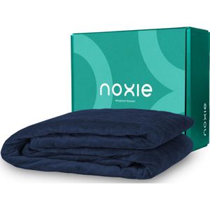 Noxie Premium Hoes voor Verzwaringsdeken Kind - Weighted Blanket Minky Duvet Cover - 100x150cm - Blauw