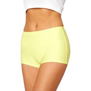 Merry Style HI-Leila Dames Zwembroek - Zwemshorts - Bikinibroekje - Elastische tailleband - Polyamide & Elastaan - Geel (1195) - 46