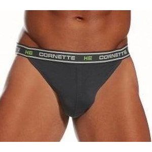 Cornette Hight Emotion sexy heren string - katoen - donkergrijs M