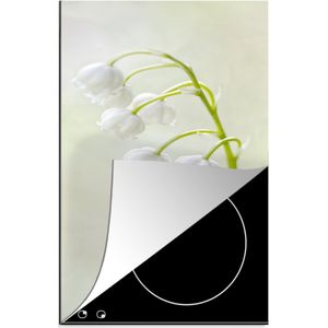 KitchenYeah® Inductie beschermer 30x52 cm - Het sneeuwwitte Lelietje van Dalen - Kookplaataccessoires - Afdekplaat voor kookplaat - Inductiebeschermer - Inductiemat - Inductieplaat mat